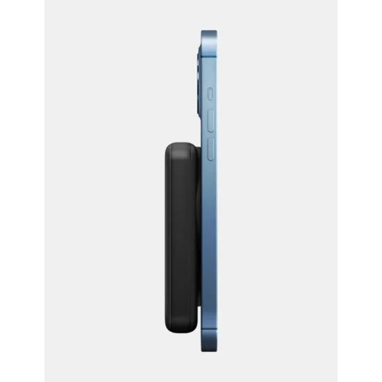 ENERGEA MAGPAC LITHE 10000mAh Ultra SLIM MAGNETIC FAST WIRELESS USB-C PD20W POWERBANK WITH BUILY-IN VIDEO STAND -BLACK